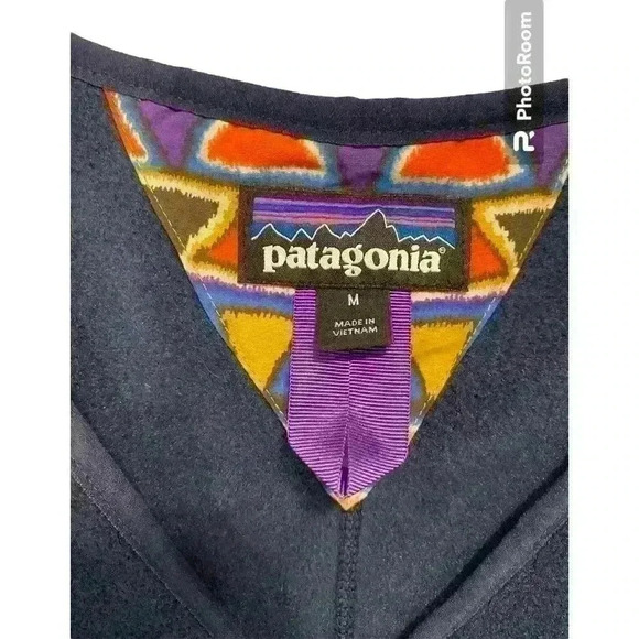 Patagonia limited edition synchilla vision quest  jumpsuit overalls navy Aztec - Picture 11 of 11